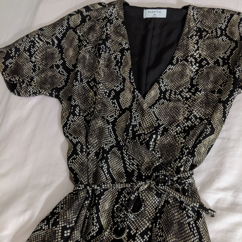 * Babaton Wallace Dress Python Print - image 5